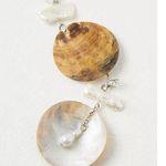 Free People Ariana Ost Pearl Shell Beautiful Stranger Dangles Earrings NWT Beach Photo 3