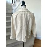 Talbots NWOT Cream Boucle Tweed Beaded Bobble Button Blazer Photo 2