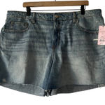 Wild Fable Women's Size 16 Mid-Rise Light Wash Distressed Denim Cutoff Shorts Photo 0