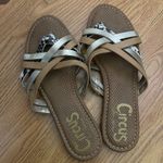 Sam Edelman  Cypress Gold metallic brown strappy sandal slides size US 9 Photo 2