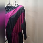 Sunny Leigh  Black and Pink Long Sleeve Dress Photo 4