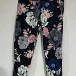 Old Navy Woman’s  Active Go Dry Large Gray Floral Design Active Joggers Photo 0