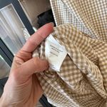 Petal and Pup  Daria gingham dress beige flowy long sleeve cotton babydoll vneck Photo 4