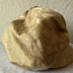 Coach : Kristin Signature Gold Patterned Cap- M/L Photo 6