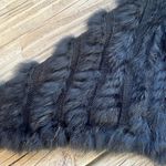 Elliatt  Women's Black Rabbit Fur Sweater Vest Size XS Photo 2