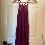 Free People  Dhaloa Magenta Lace Mini Dress Photo 2