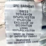 David's Bridal Elegant Silver Tiered Ruffle Cocktail Dress 14 Mother of Bride Photo 11