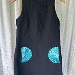 Desigual  Women's Art Deco Artsy Floral Solid Textured Dress Front Open Pockets M Photo 1