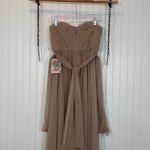 Birdy Grey NWT Sandy Taupe Christina Covertible Dress Size M Bridesmaid Wedding Photo 5