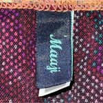 Maaji  Women’s Size L Purple Snakeskin Horse Print Mesh Full Zip Jacket Photo 3