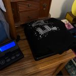 No Boundaries Faith Cowl Neck Shirt Top sheer lace shoulder panel Juniors Large Black Ruching Photo 10