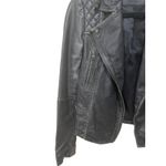 ALLSAINTS Vintage Cargo Leather Biker Jacket‎ Size 0 Gray Photo 10