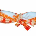 Arden B  Aztec Tie Front Strapless Bikini Swim Top Women's Size Medium Photo 4