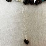 Sterling Silver Jasper & Turquoise Bead Necklace with Large Rectangular Pendant Photo 7