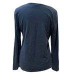 kim rogers Petite Black Merry Christmas Santa Snowflake Long Sleeve T Shirt PS Photo 2