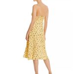 Amanda Uprichard  Amory Sleeveless floral print yellow side slit midi Dress Photo 7