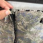 Free People Free People Skirt Size 4 Sequin Mini Camo Silver Black Party Festival Photo 10