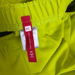 IC By Connie K Pants Womens XS Green Pull On Floral Applique Slit Crop Career Photo 6