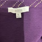 Elegant Purple Chevron Women's Button Down Shirt Size XL Photo 6