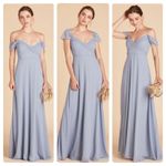 Birdy Grey  Spence Convertible Chiffon‎ Bridesmaid Dress in Dusty Blue Sz M NEW Photo 1
