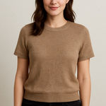 Loft New! short sleeve metalic thread sweater top, women size SP Photo 0