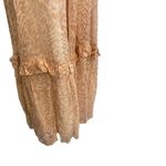 Cleobella Saige Ankle rose Pink Off-Shoulder poof sleeve ruffle Dress Soft girl Photo 8