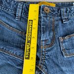 Set/2 MEK Denim Keros Skinny Super Bell Low Rise Flare Jeans Patchwork Dk Rinse Blue Size 24 Photo 13