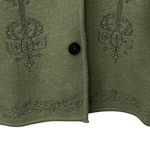 Pendleton Sz S Embroidered 100% Merino Wool Sweater Cardigan Jacket Blazer Green Photo 3