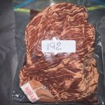 NWT $69 LEYDEN Womens S Orange Rust Crushed Velvet Pouf Short Sleeve Top Blouse Orange Photo 11