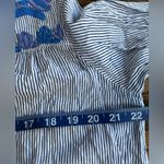 Roller Rabbit 100% Cotton India Boho Embroidered Tassel Striped Blouse Top M Photo 7