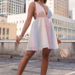 Storia  Sequin Sleeveless Mini Dress Pastel Mix Party Cocktail Women's Photo 0