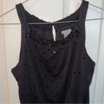 Ann Taylor Black Tank Top Classic Scoop Neck Photo 1