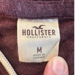 Hollister  Full Zip Hoodie Women's Size Medium Burgundy Casual Lightweight Jacket Photo 2