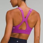 Lululemon NWT Athletica Pink Power Through Bra Sports Bra Padded Photo 7