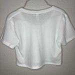 Melrose and Market Melrose White Cropped T-Shirt – Women’s Casual Tee (Size Large)  Photo 4