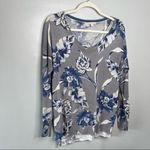 Gap Women’s Lightweight Floral Sweater Bundle Gray & Navy Long Sleeve Size Small Photo 8