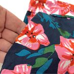 Joe Fresh NWT  Navy 100% Cotton Shorts with Tropical Floral Print Photo 2