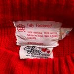 Vintage Mr. Love Livible Knits Montreal Olympics 1976 Sweater Red Acrylic Medium Photo 7