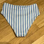 Blooming Jelly Blue and White Stripe Bikini Bottoms Photo 1