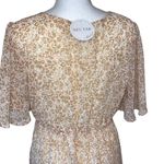 In Bloom  Women's Floral Baby‎ Doll Dress Ruffle Swing Mini Cream Pink Medium NWT Photo 3