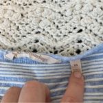 Soft Surroundings  Striped Cotton Long Sleeve Shirt Blue (XSmall) casual simple Photo 2