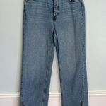 Free People We The Free High Waist Slit Hem Straight Jeans Vintage Light 31 Photo 2