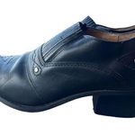 Dingo  Black Leather Ankle Cowboy Western Motorcycle Biker Boots Size 6.5 Women’s Photo 0