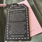 Avec Les Filles Anthropologie  Women’s Faux Leather Cross Back Wrap Romper Size S Photo 10