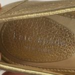Kate Spade NY 7M Gold Leather Ballet Flats Loafer Moccasin w/ Bow Metallic NWOB Size 7 Photo 5