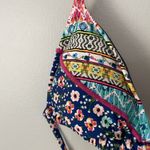 Laundry by Shelli Segal Laundry Shelli Segal Size S Floral Multicolor Tassel Tie Swim Top Photo 1