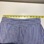 LC Lauren Conrad Blue Striped High Rise Cropped Pants Photo 7