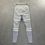 Alo Yoga  High Waist Legit Leggings Gray Ribbed Striped Athletic Women Small x 27 Photo 1