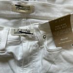 Madewell petite kick out crop jeans pure white nj430 women size p24 Photo 5
