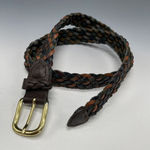 Capezio Argentina‎ Rainbow Braided Leather Belt Multi Photo 0